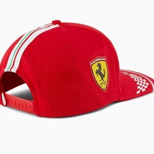 Puma Sf X Joshua Vides Flat Briim Athletic Casual hat baseball hat Ferrari logo
